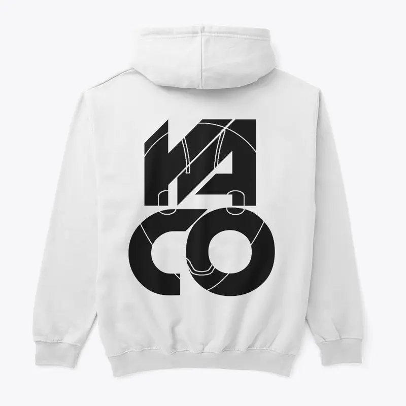 Inline White Hoodie