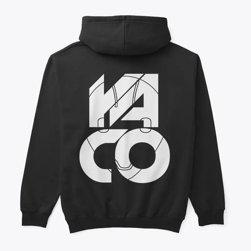 Inline Black Hoodie